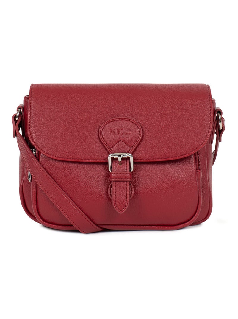 Sac porté travers Rouge carmin - Kiabi