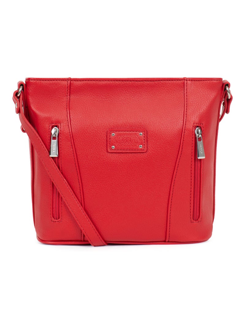 Sac porté travers Rouge foncé - Kiabi