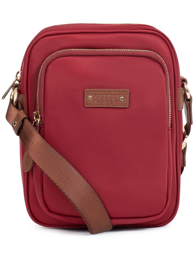 Sac porté travers Rouge tomate - Kiabi
