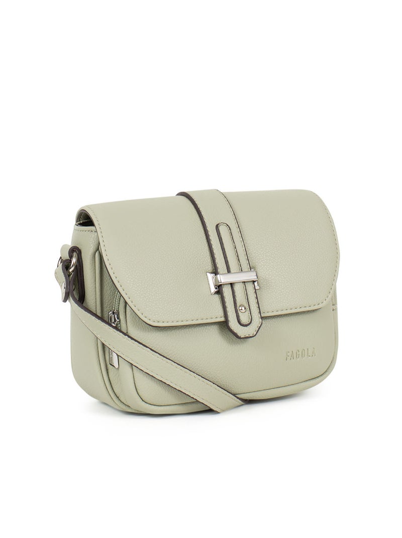 Sac porté travers Stella Femme Être au vert  | FAGOLA Bleu aqua - Kiabi