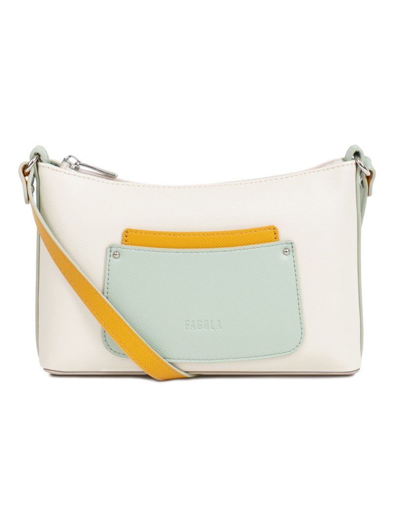 Sac porté travers Tessa Femme Blanc Multicolore - Kiabi
