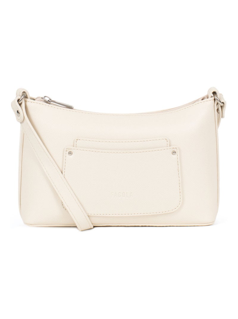 Sac porté travers Tessa Femme Ivoire - Kiabi
