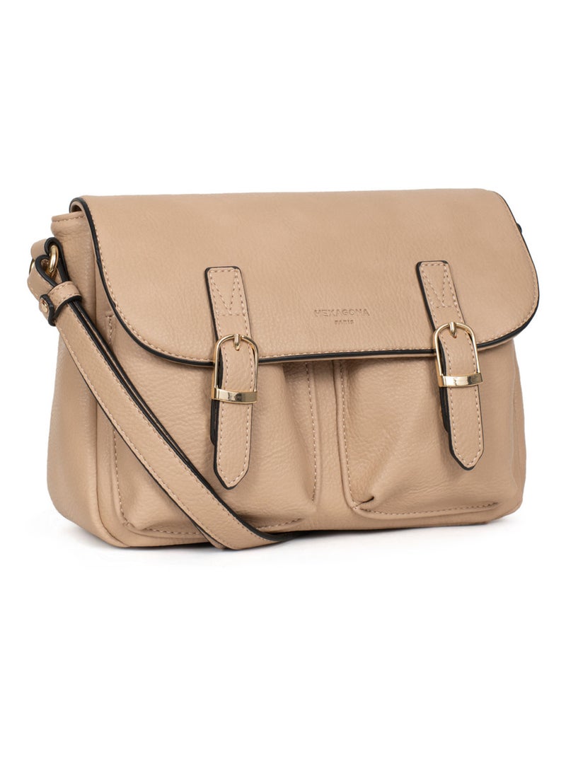 Sac porté travers TOSCANE Beige sable - Kiabi