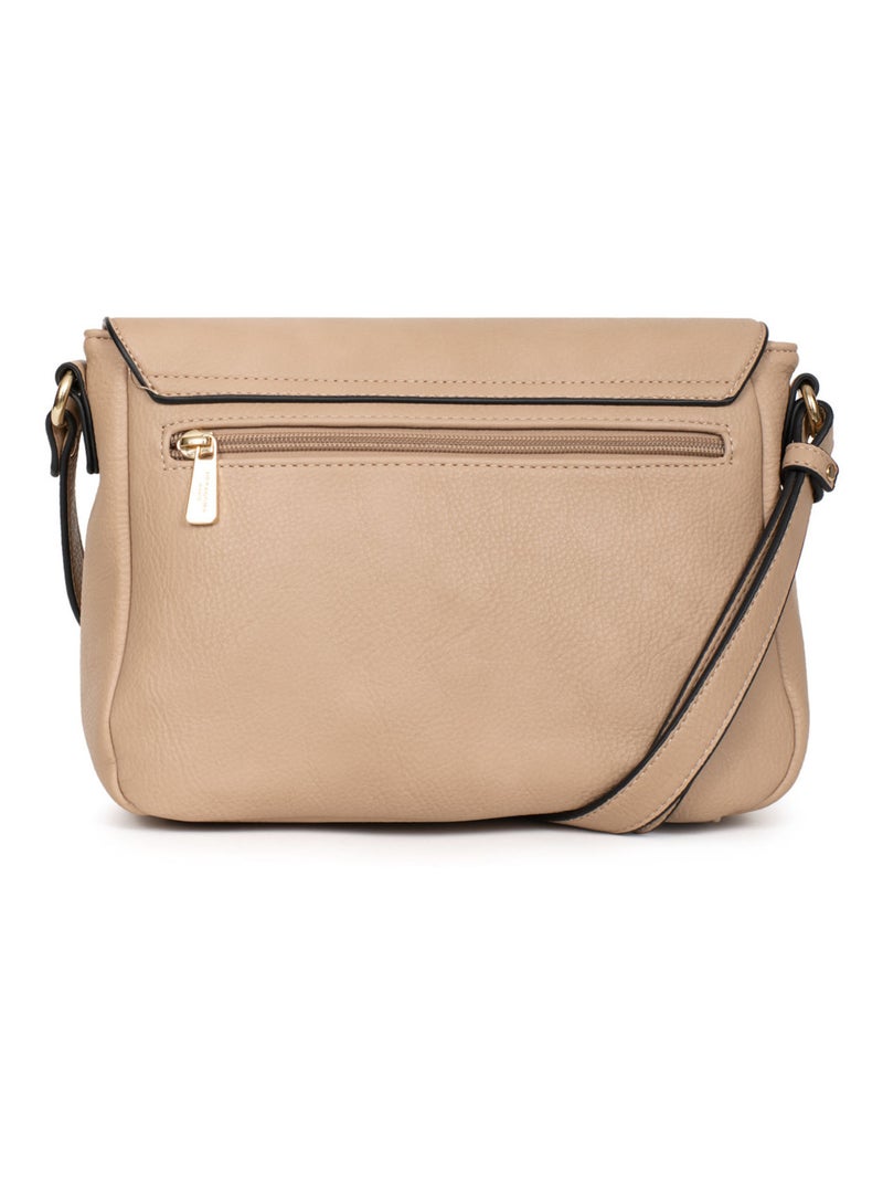 Sac porté travers TOSCANE Beige sable - Kiabi