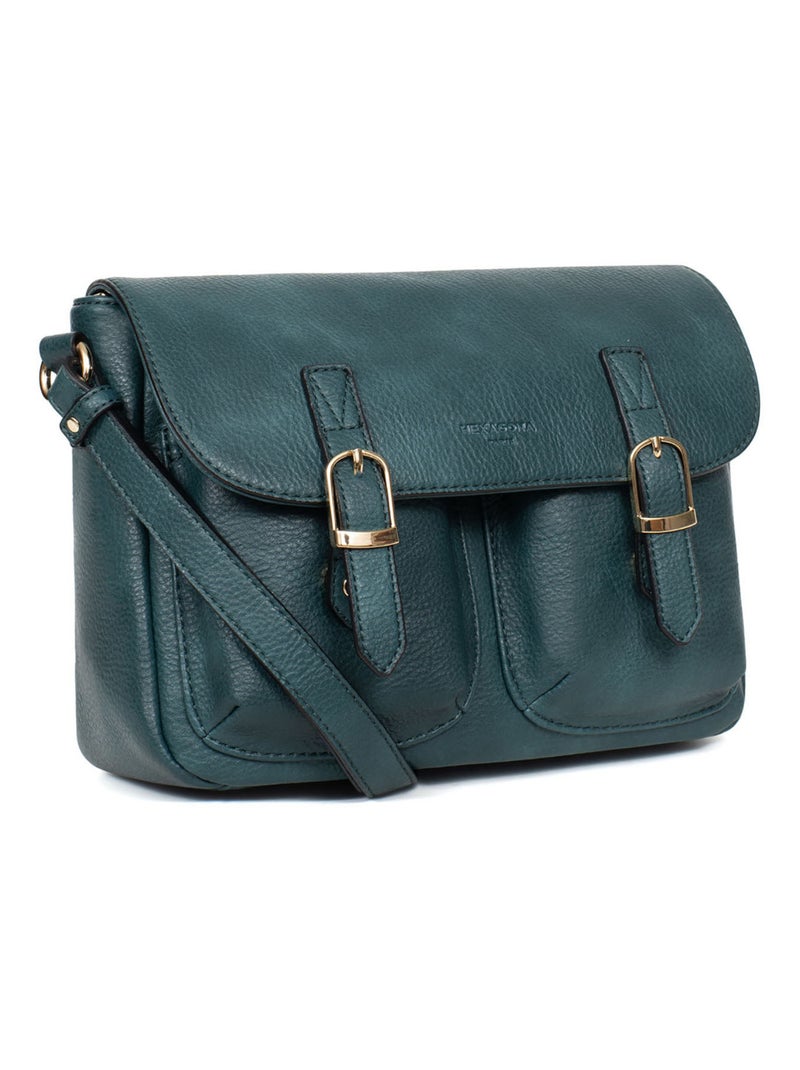 Sac porté travers TOSCANE Bleu pétrole - Kiabi