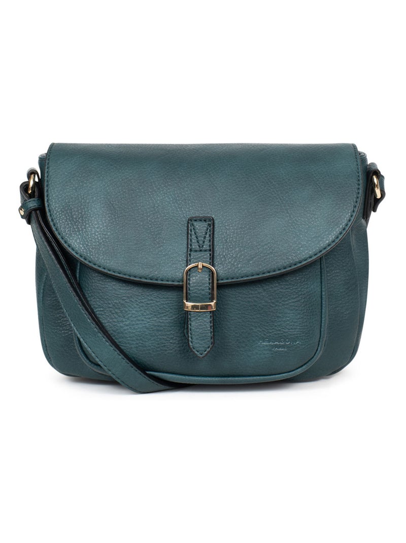 Sac porté travers TOSCANE Bleu pétrole - Kiabi