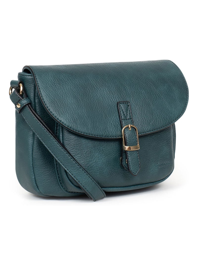 Sac porté travers TOSCANE Bleu pétrole - Kiabi