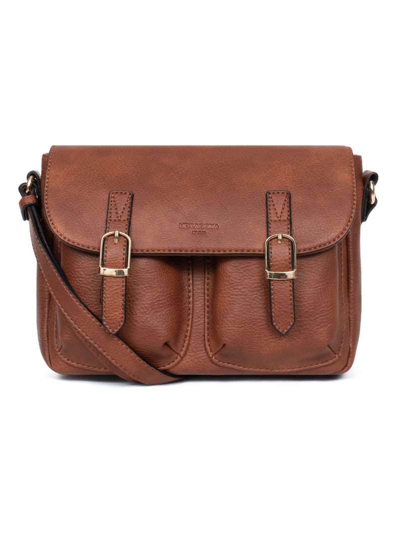 Sac porté travers TOSCANE Marron foncé - Kiabi