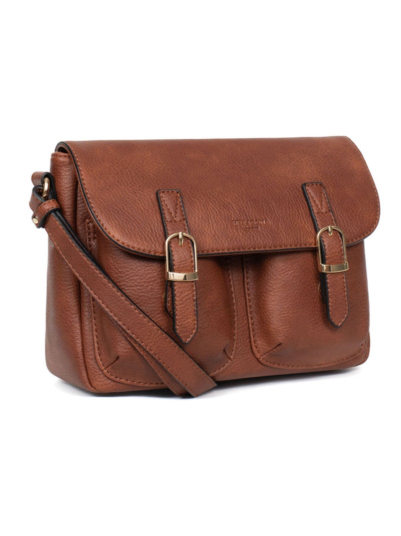 Sac porté travers TOSCANE Marron foncé - Kiabi