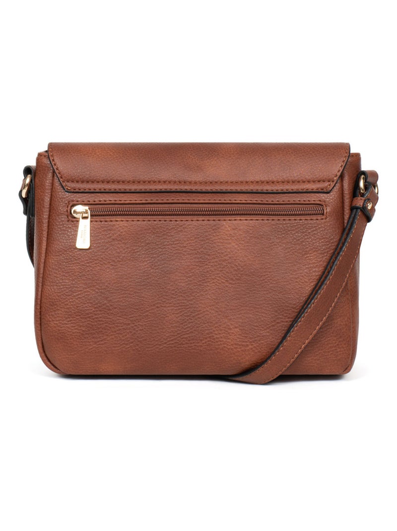 Sac porté travers TOSCANE Marron foncé - Kiabi