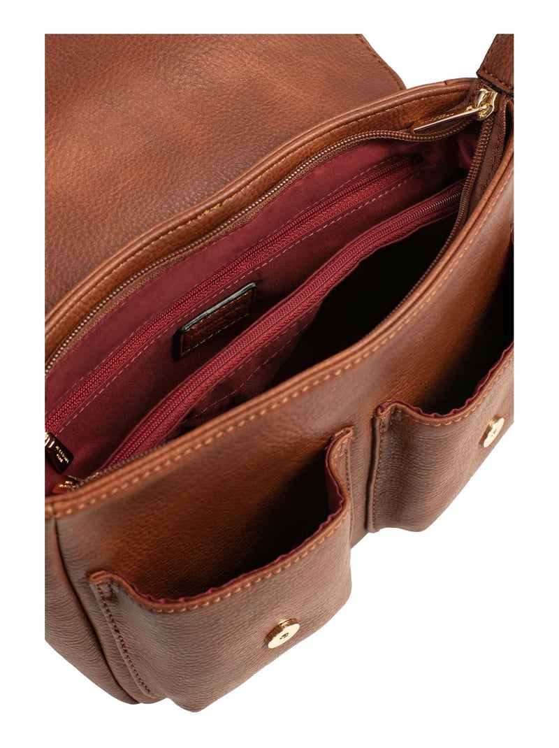 Sac porté travers TOSCANE Marron foncé - Kiabi