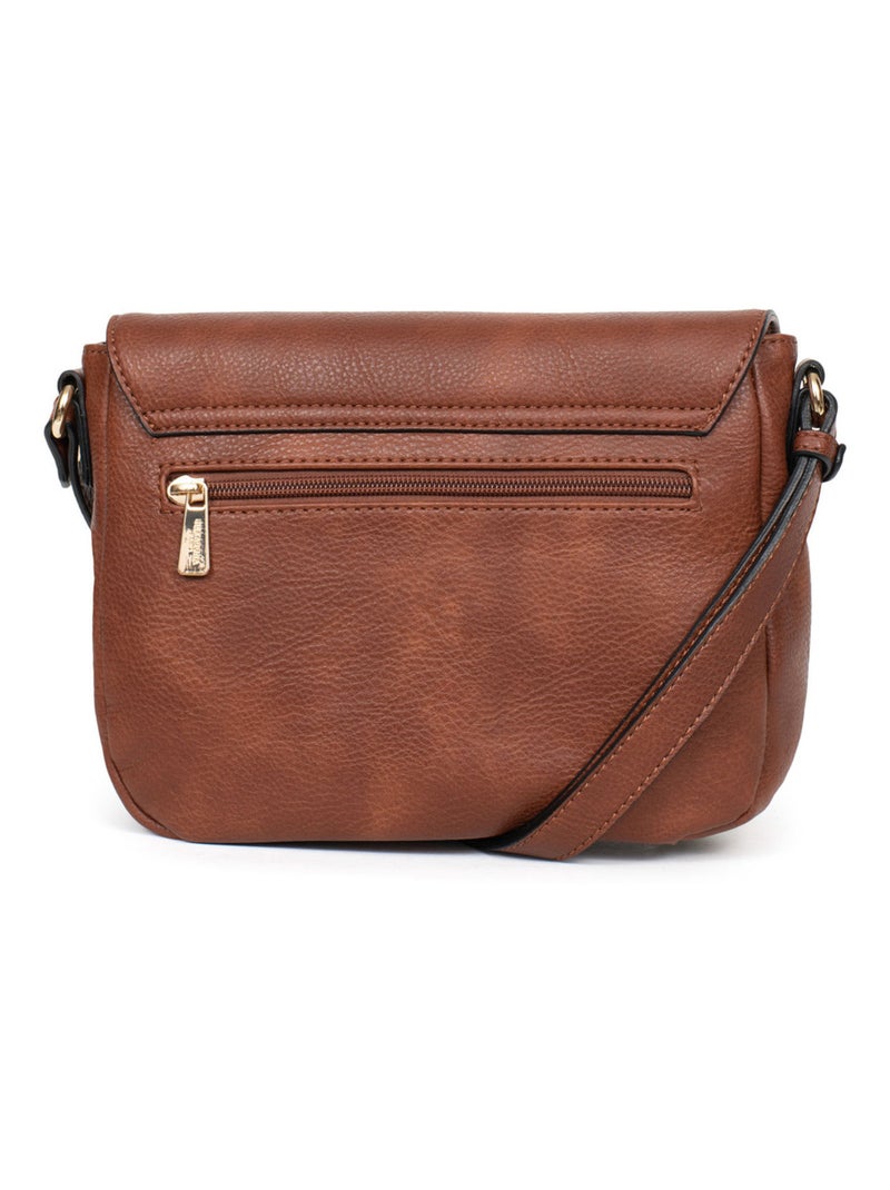 Sac porté travers TOSCANE Marron foncé - Kiabi