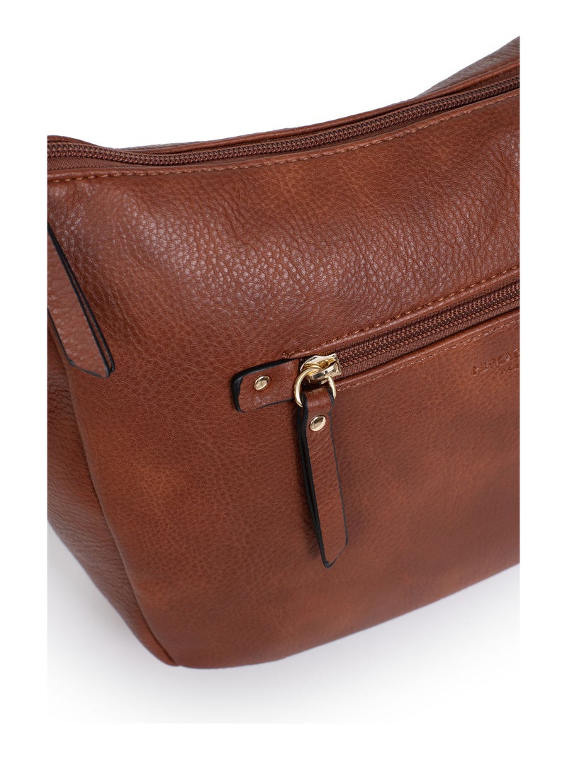 Sac porté travers TOSCANE Marron foncé - Kiabi