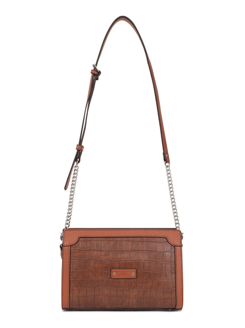 Sac porté travers Véra Femme Marron - Kiabi