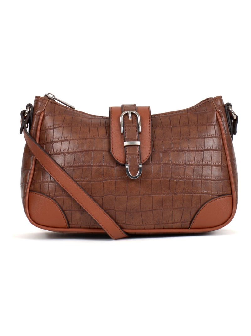 Sac porté travers Véra Femme Marron - Kiabi