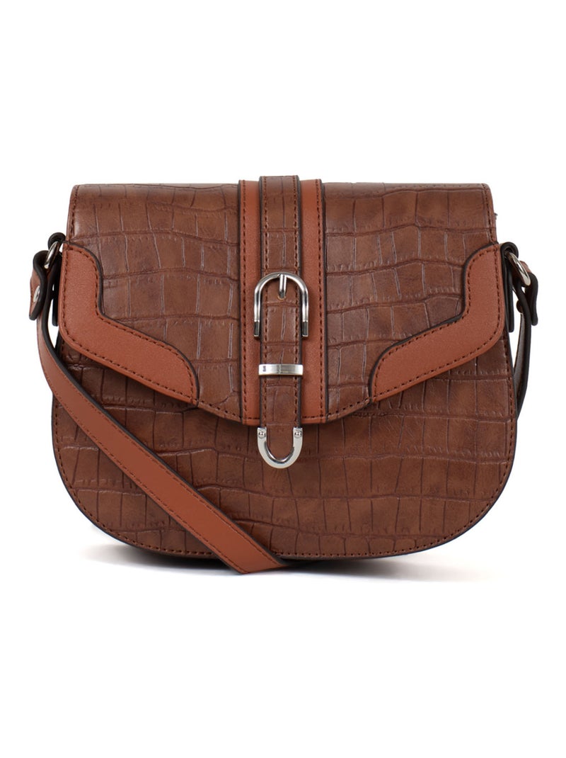 Sac porté travers Véra Femme Marron - Kiabi