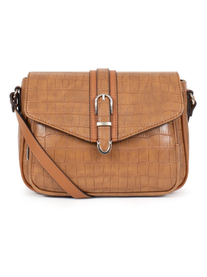 Sac porté travers Véra Femme Marron noisette - Kiabi