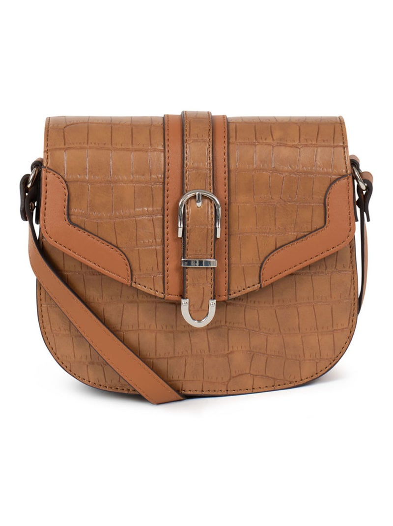 Sac porté travers Véra Femme Marron noisette - Kiabi