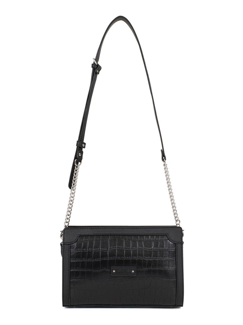 Sac porté travers Véra Femme Noir - Kiabi