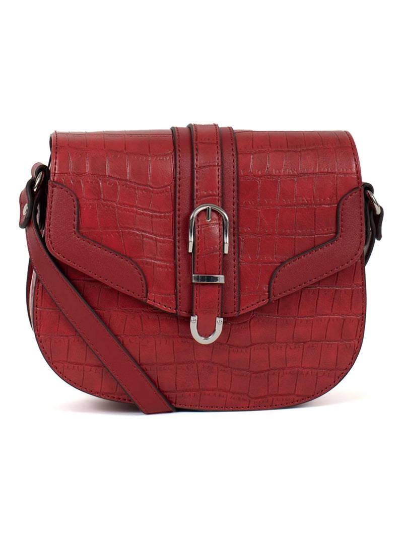 Sac porté travers Véra Femme Rouge carmin - Kiabi