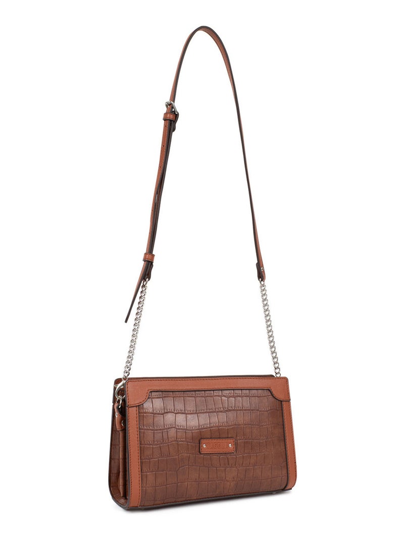 Sac porté travers Véra Femme Sélection cadeaux pour Elle  | FAGOLA Marron - Kiabi