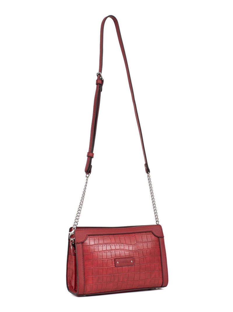 Sac porté travers Véra Femme Sélection cadeaux pour Elle  | FAGOLA Rouge carmin - Kiabi