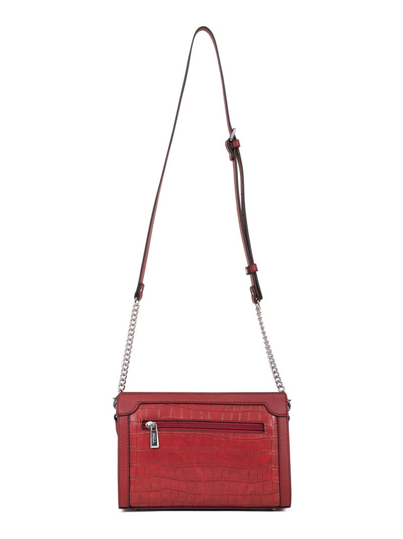 Sac porté travers Véra Femme Sélection cadeaux pour Elle  | FAGOLA Rouge carmin - Kiabi