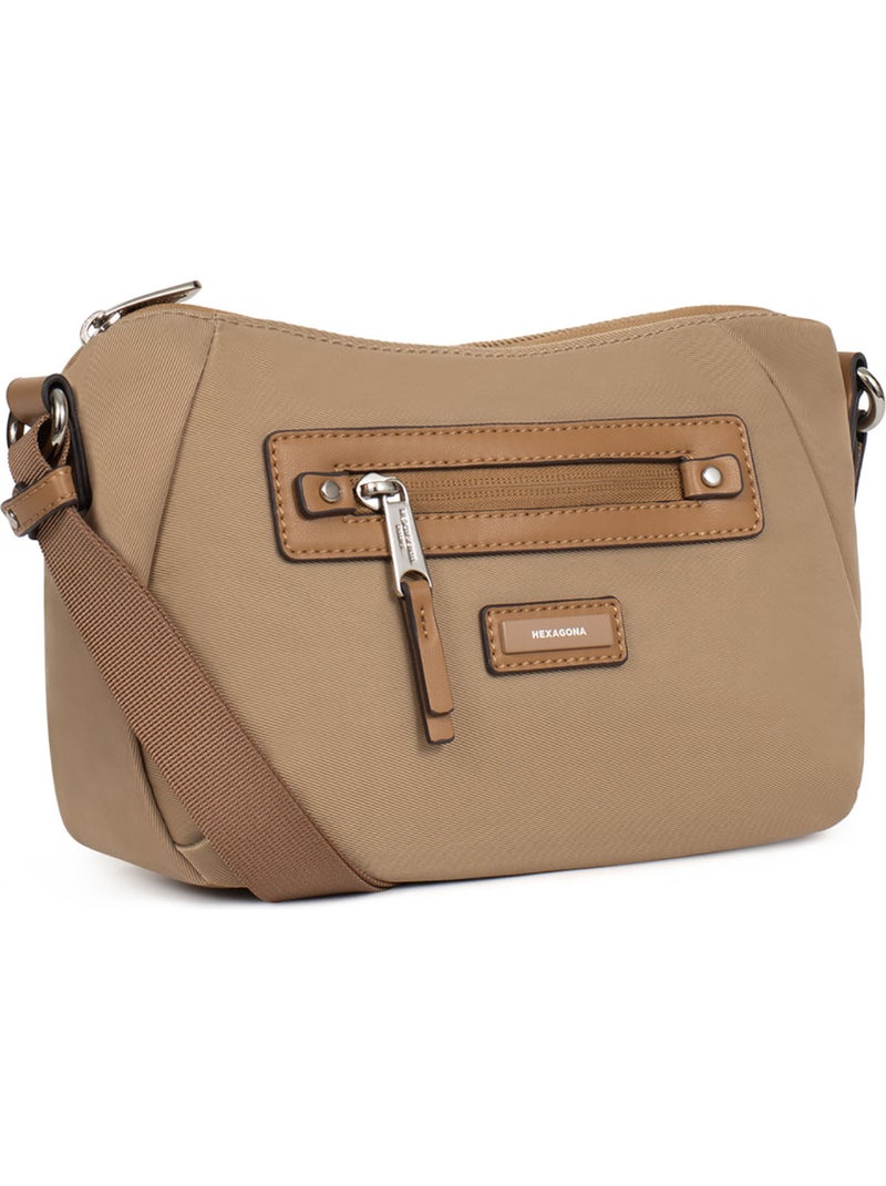 Sac porté travers YONA Beige sable - Kiabi