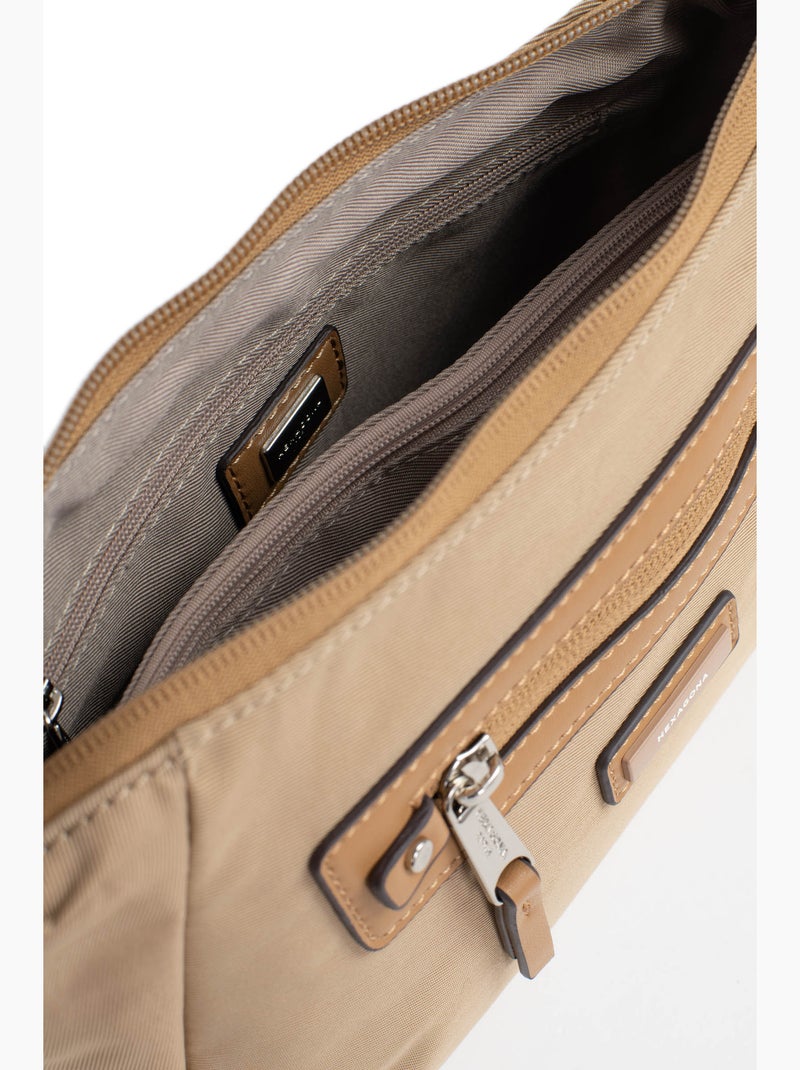 Sac porté travers YONA Beige sable - Kiabi