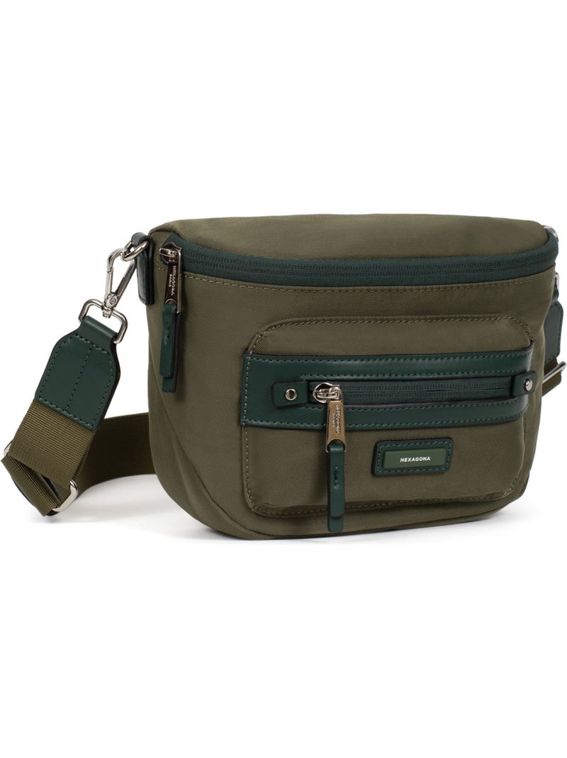 Sac porté travers YONA Kaki - Kiabi