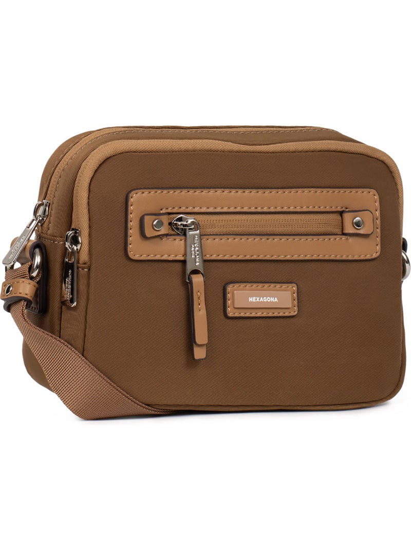 Sac porté travers YONA Noir Doré - Kiabi