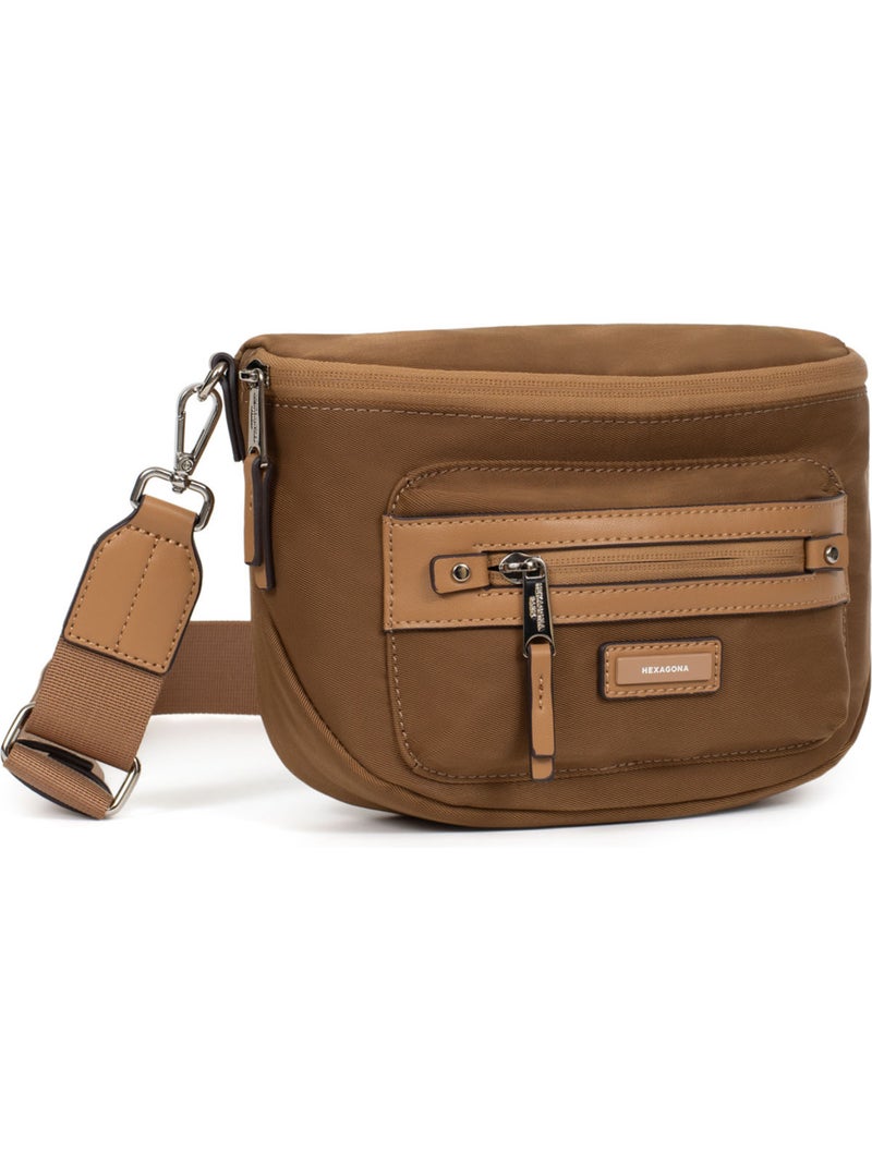 Sac porté travers YONA Noir Doré - Kiabi