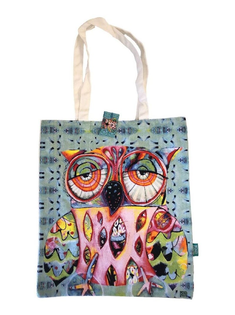 Sac pour les courses Allen - La chouette Bleu - Kiabi