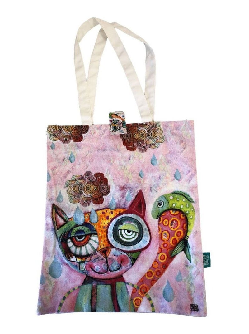 Sac pour les courses Allen - Le Chat Blanc - Kiabi