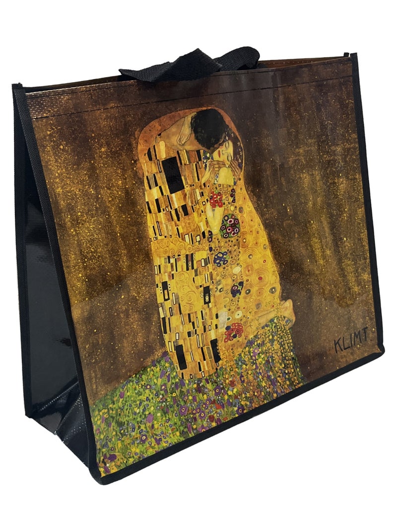 Sac pour les courses Le Baiser de Klimt Jaune - Kiabi