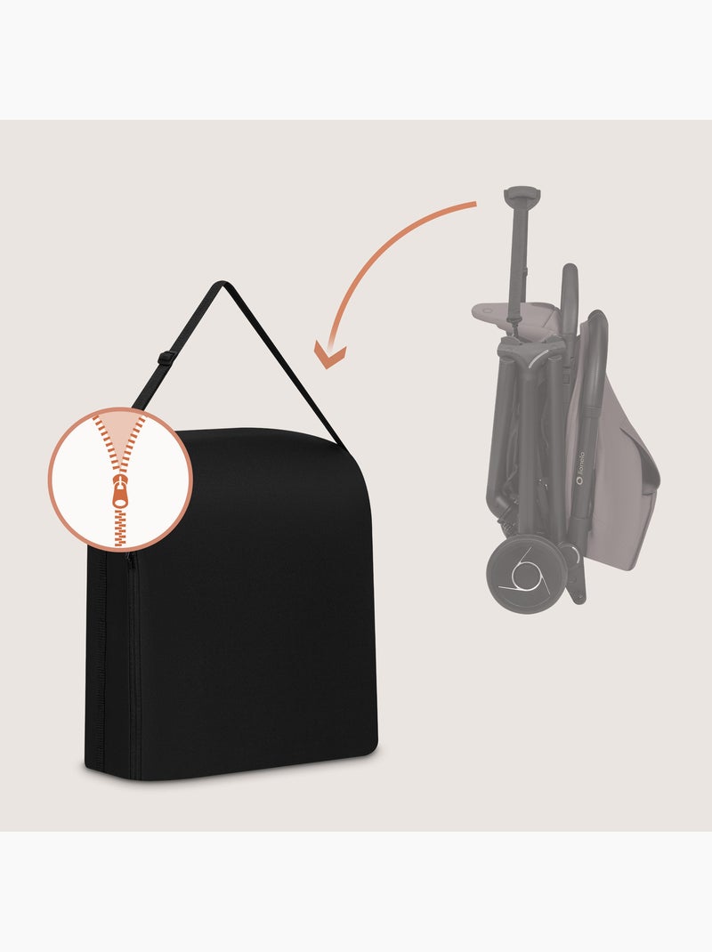Sac pour poussette LIONELO - Pour poussette Sia - Zippé Noir - Kiabi