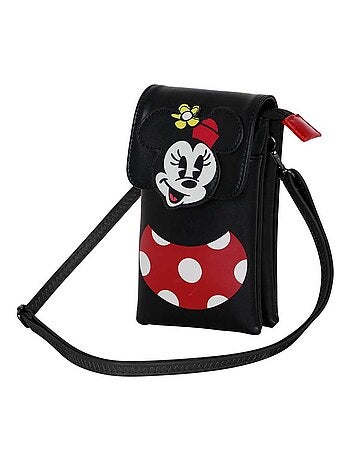 Sac pour Téléphone Portable - Disney Minnie Mouse Face - Multicolore - Taille Unique