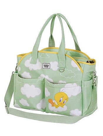 Sac Poussette Bébé Mommy - Looney Tunes Tweety / Titi Clouds - Vert - Taille Unique