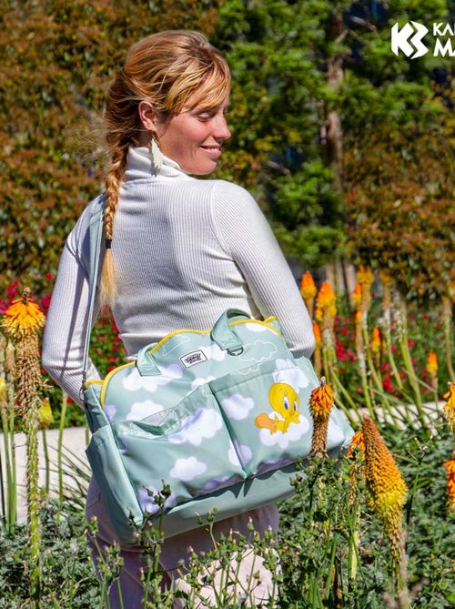Sac Poussette Bébé Mommy - Looney Tunes Tweety / Titi Clouds - Vert - Taille Unique - Kiabi
