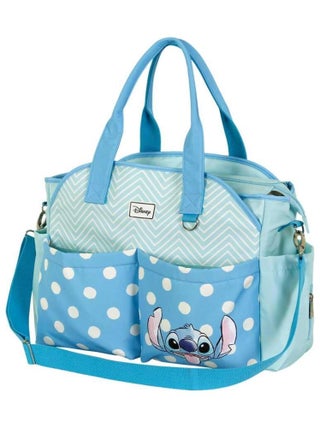 Sac Poussette Bébé Mommy Voyage Avion - Marvel Lilo et Stitch Lovely - Bleu - 40x20x25cm