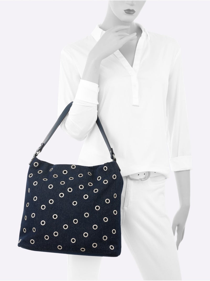 Sac Qualité Jean Estivale - Taille Standard - helline Bleu denim - Kiabi