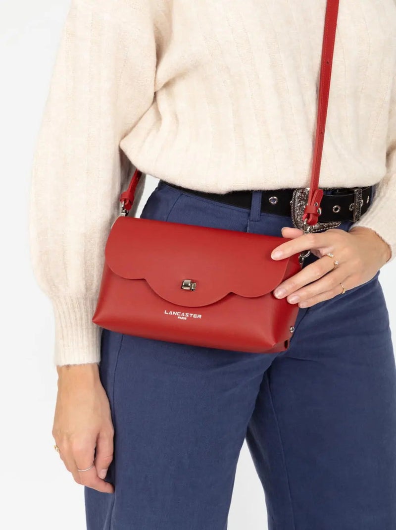 Sac rabat Lancaster PUR & ELEMENT CITY FLORE  /Champagne Rouge - Kiabi