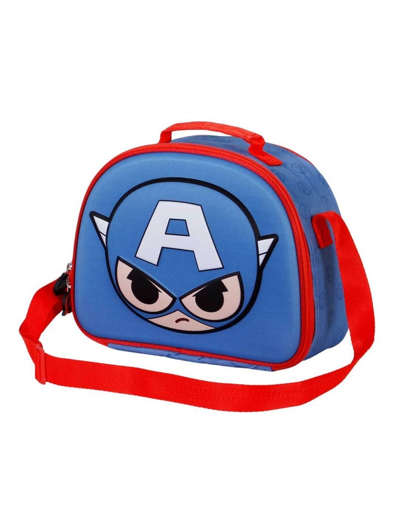 Sac Repas 3D - Captain America Bobblehead - Bleu - Taille Unique Bleu - Kiabi