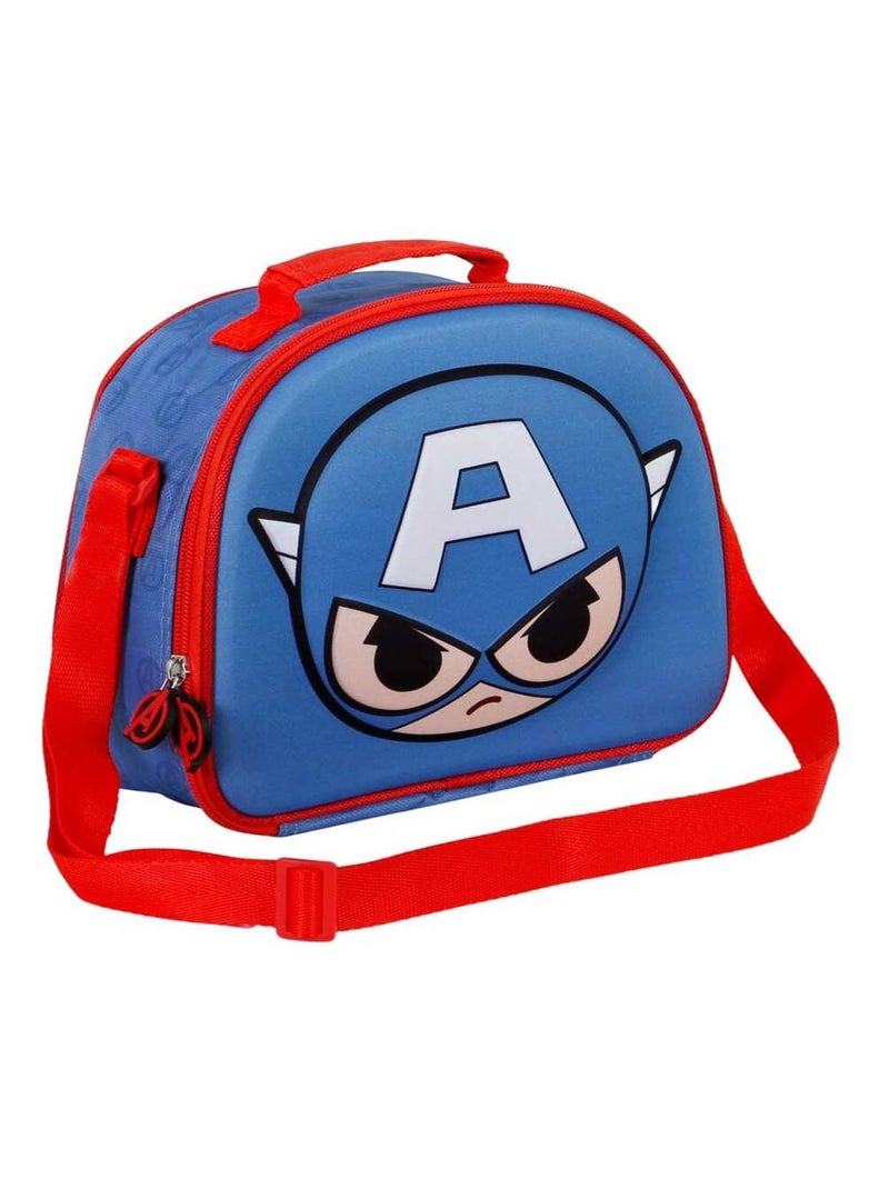 Sac Repas 3D - Captain America Bobblehead - Bleu - Taille Unique Bleu - Kiabi