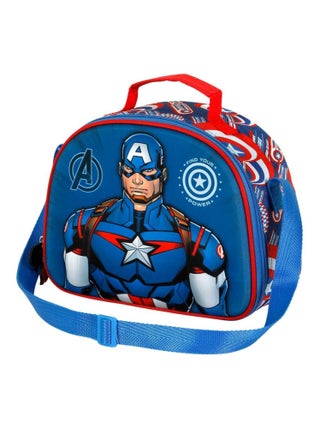Sac Repas 3D - Marvel Captain America First - Bleu - Taille Unique