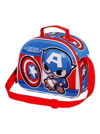 Sac Repas 3D - Marvel Captain America Let's go - Bleu - Taille Unique