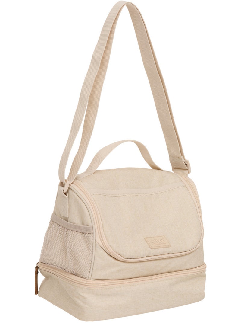 Sac repas isotherme 8,5L avec compartiments Beige - Kiabi