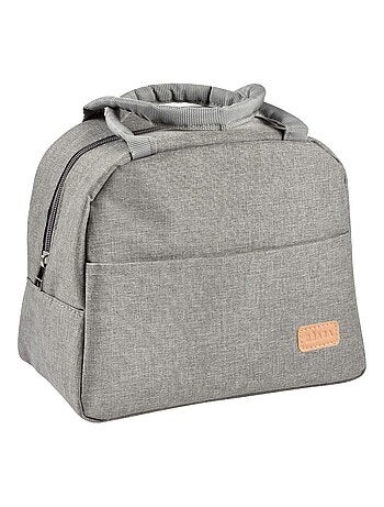 Sac repas isotherme gris chiné