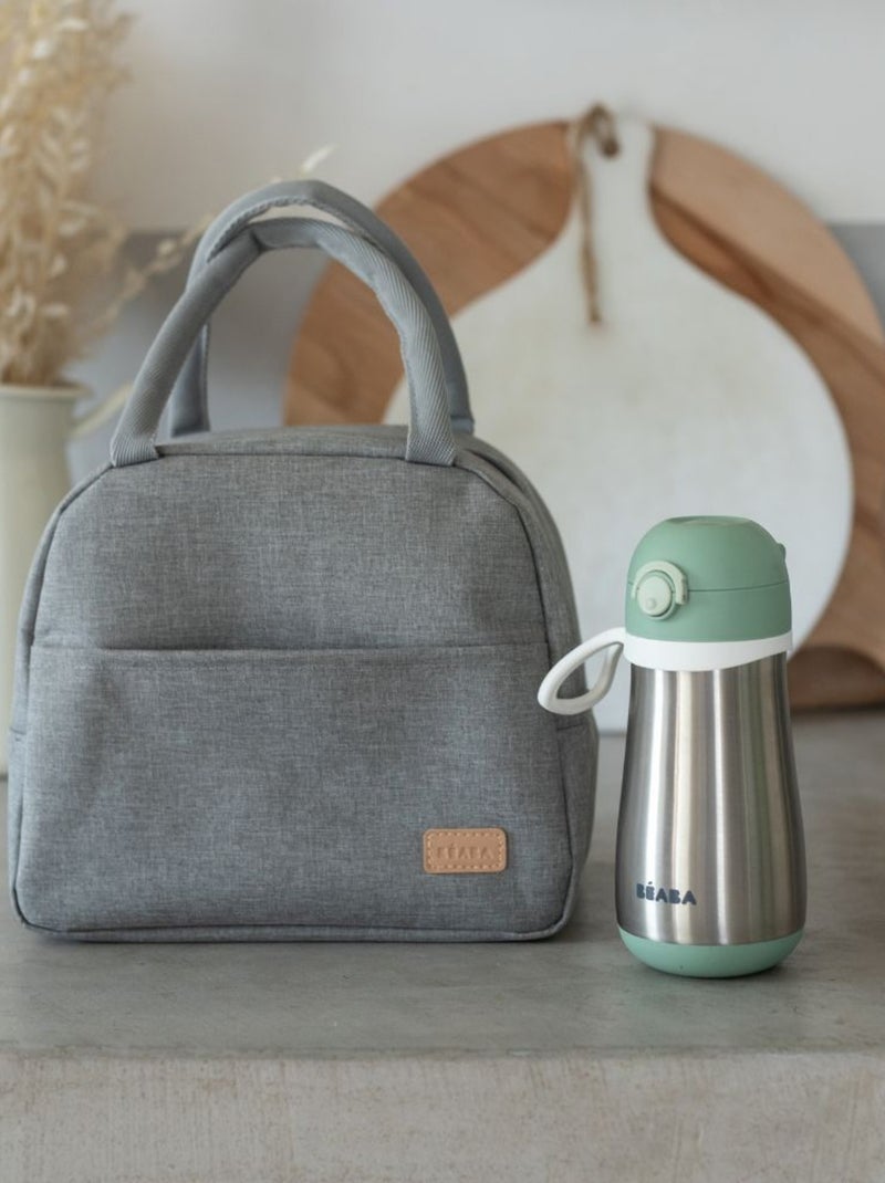 Sac repas isotherme gris chiné Gris - Kiabi