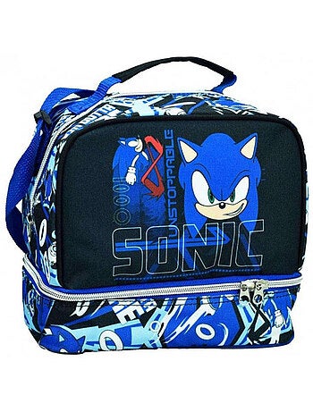 Sac repas isotherme Sonic en tissu motif hérisson